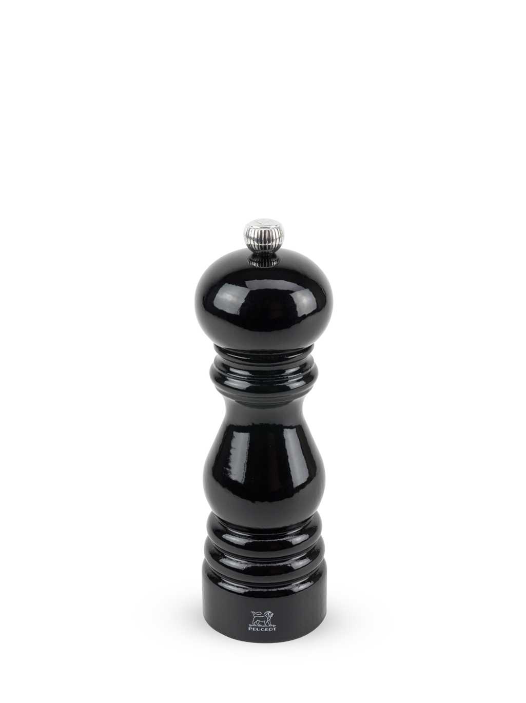 Paris Moulin à sel manuel en bois laqué noir 18 cm Peugeot - Mathon - 1