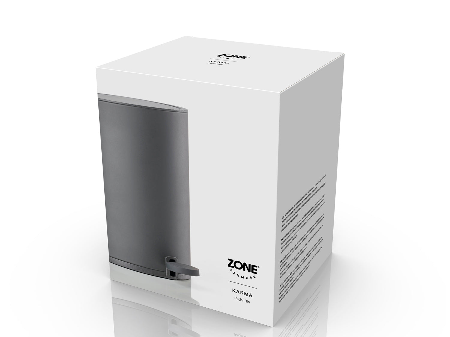 Poubelle à pédale KARMA en acier et abs Gris Zone Denmark - Mathon - 3