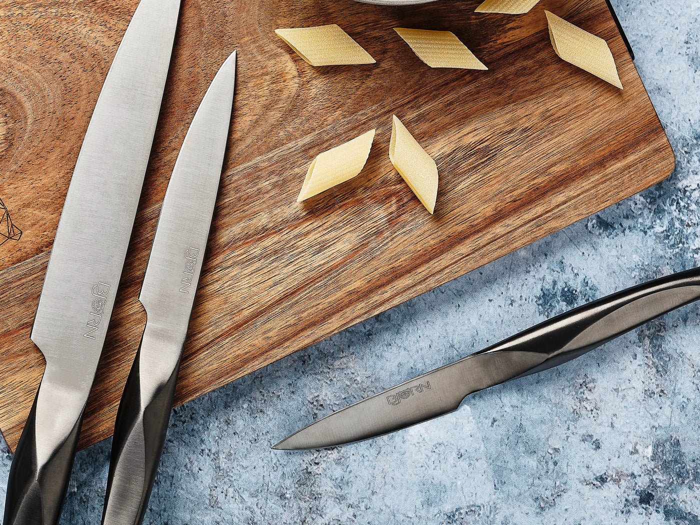 Lot de 7 couteaux de cuisine en inox gris D Björn - Mathon - 4