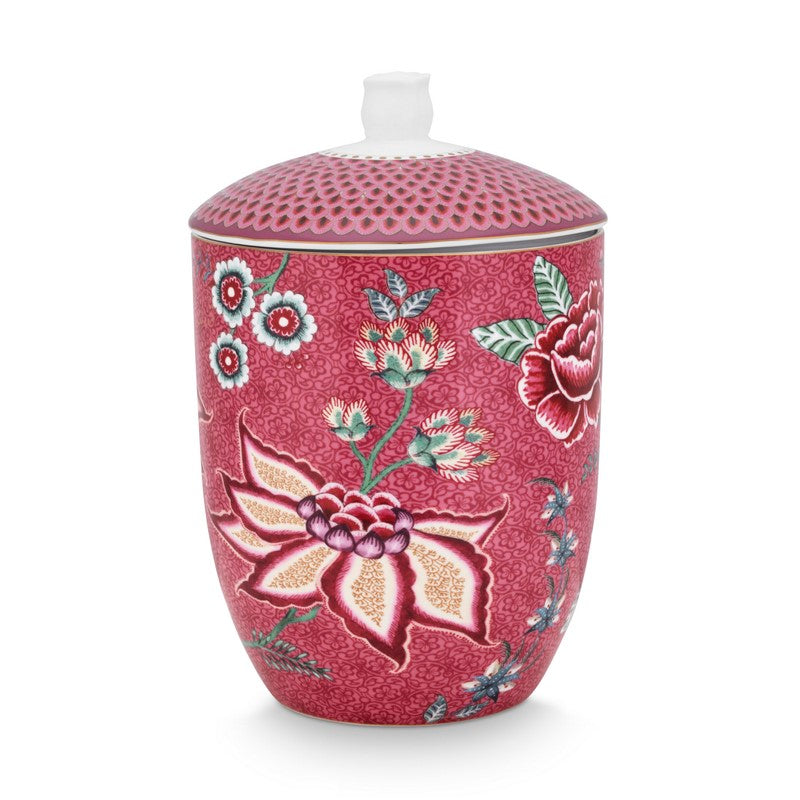 Bonbonnière Flower Festival Framboise 1,5L Pip Studio - Mathon