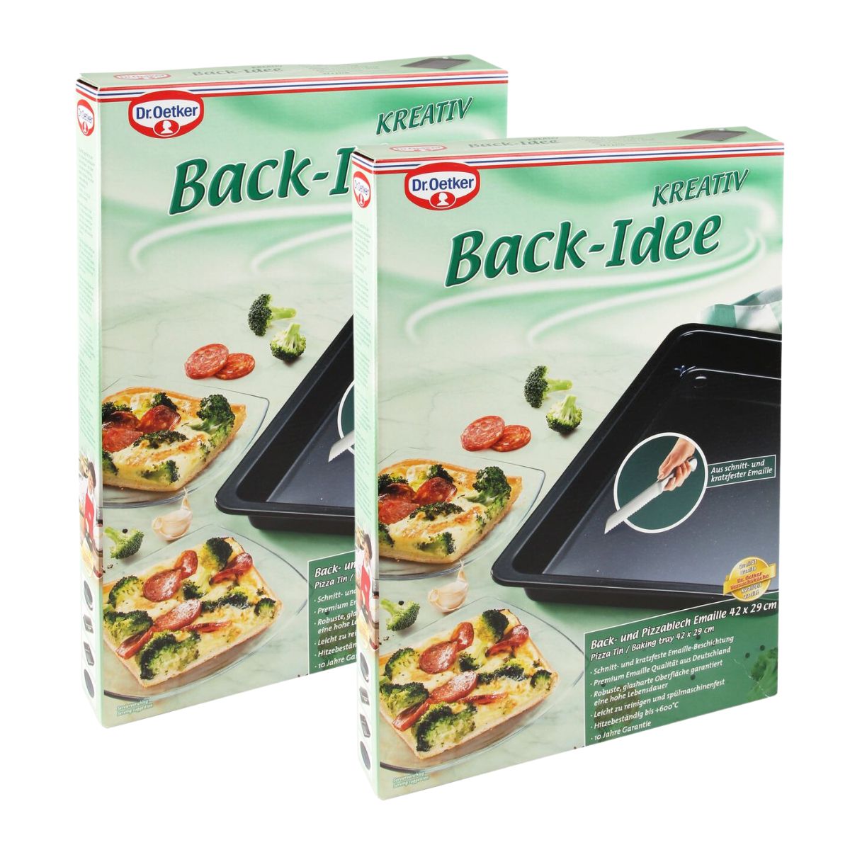 Lot de 2 plats de cuisson pizza au four 42 x 29 cm Dr. Oetker Back-Idee Kreativ Dr. Oetker - Mathon - 5