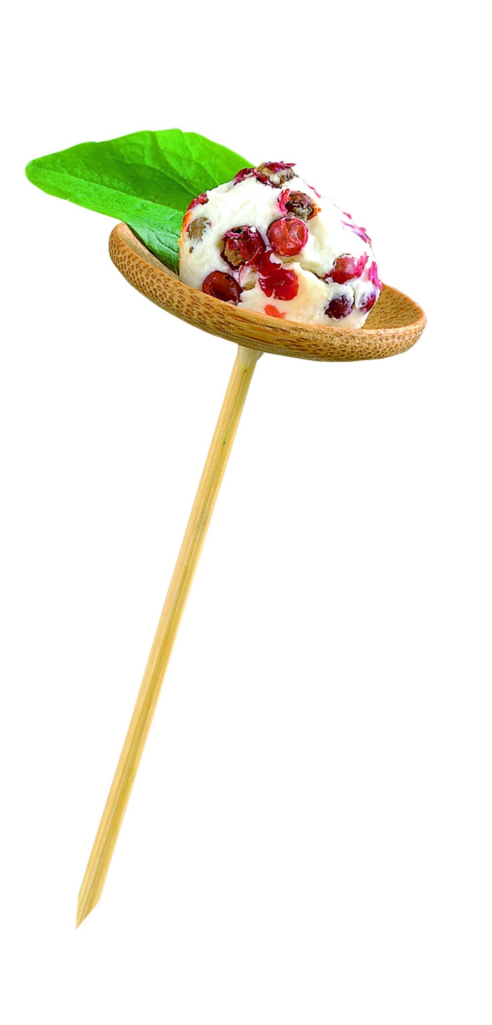 24Pcs - Pique bambou Thani avec une extrémité assiette suspendue  H93mm FirstPack - Mathon - 3