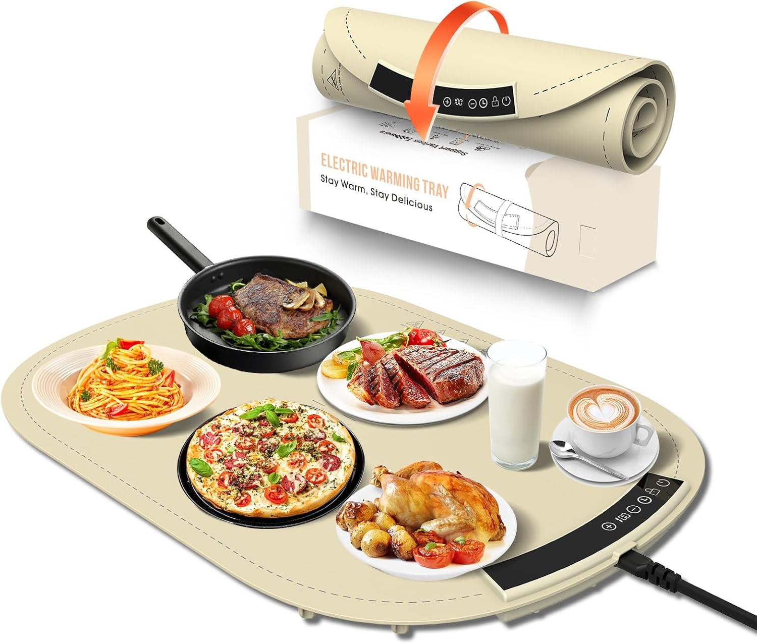 Chauffe Plat Électrique pour Assiettes – Blanc Cassé Vendos85 - Mathon