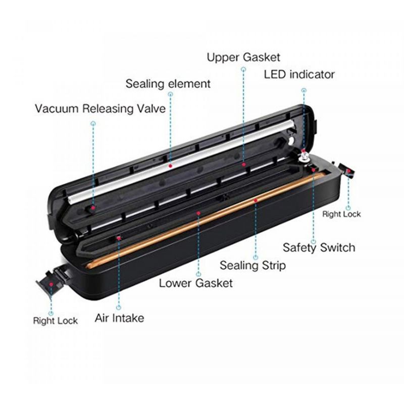 Emballeuse sous vide électrique Herzberg HG8103 Herzberg - Mathon - 6