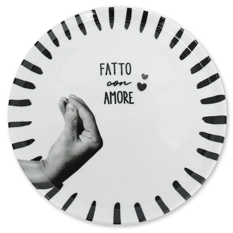 Assiette à pizza  Atina  Charbon Ziipa - Mathon - 1