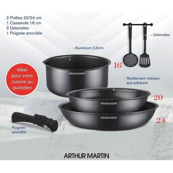 Batterie De Cuisine - Tous Feux Dont Induction - Arthur Martin - Am958 Arthur Martin - Mathon - 3