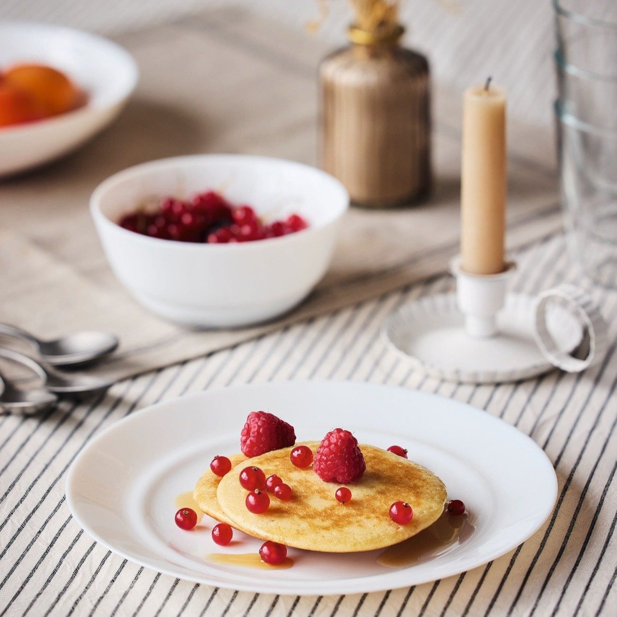 4 assiettes à dessert blanches 18 cm Apy Luminarc - Mathon - 5