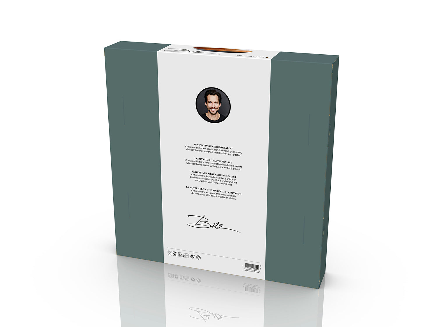 Plat de service rond GASTRO 40cm en grès émaillé Noir/Ambre Bitz - Mathon - 6