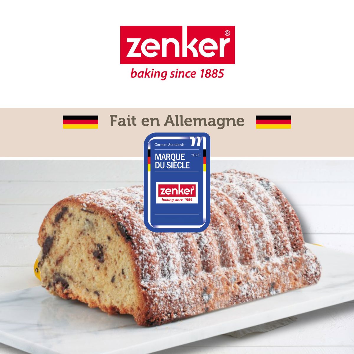 Moule à bûche de Noël 32 x 12,5 cm Zenker Black Metallic Zenker - Mathon - 8