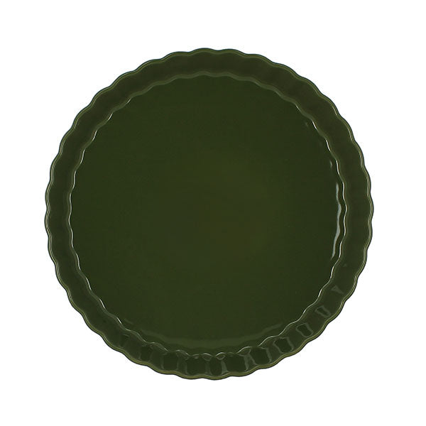 Moule à tarte Octave en grès vert 29 cm Menastyl - Mathon - 2