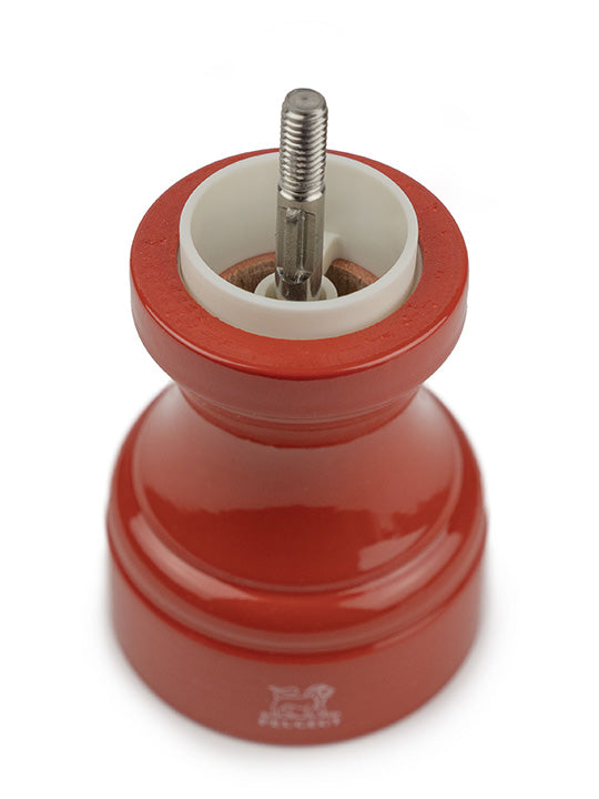 Bistro Moulin à sel manuel en bois laqué, terracotta, 10 cm - 4" Peugeot - Mathon - 3