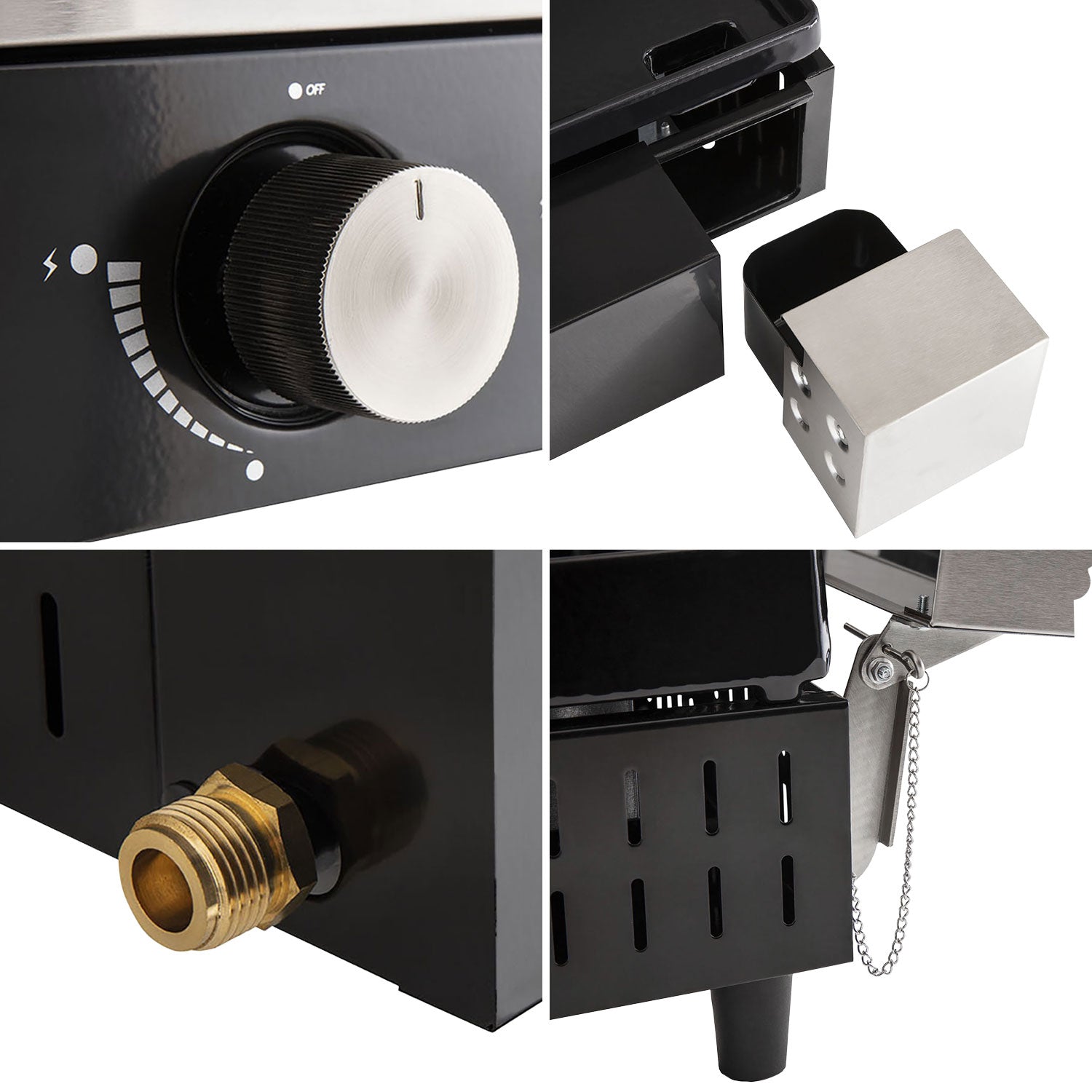 Plancha gaz en fonte FINESTA - 2 brûleurs Cook