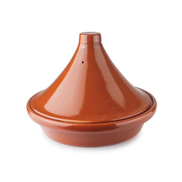 Tajine argile émaillée 32 cm marron Ibili - Mathon - 1