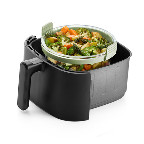 Plat en verre rond pour friteuse à air chaud Lékué - Mathon - 2