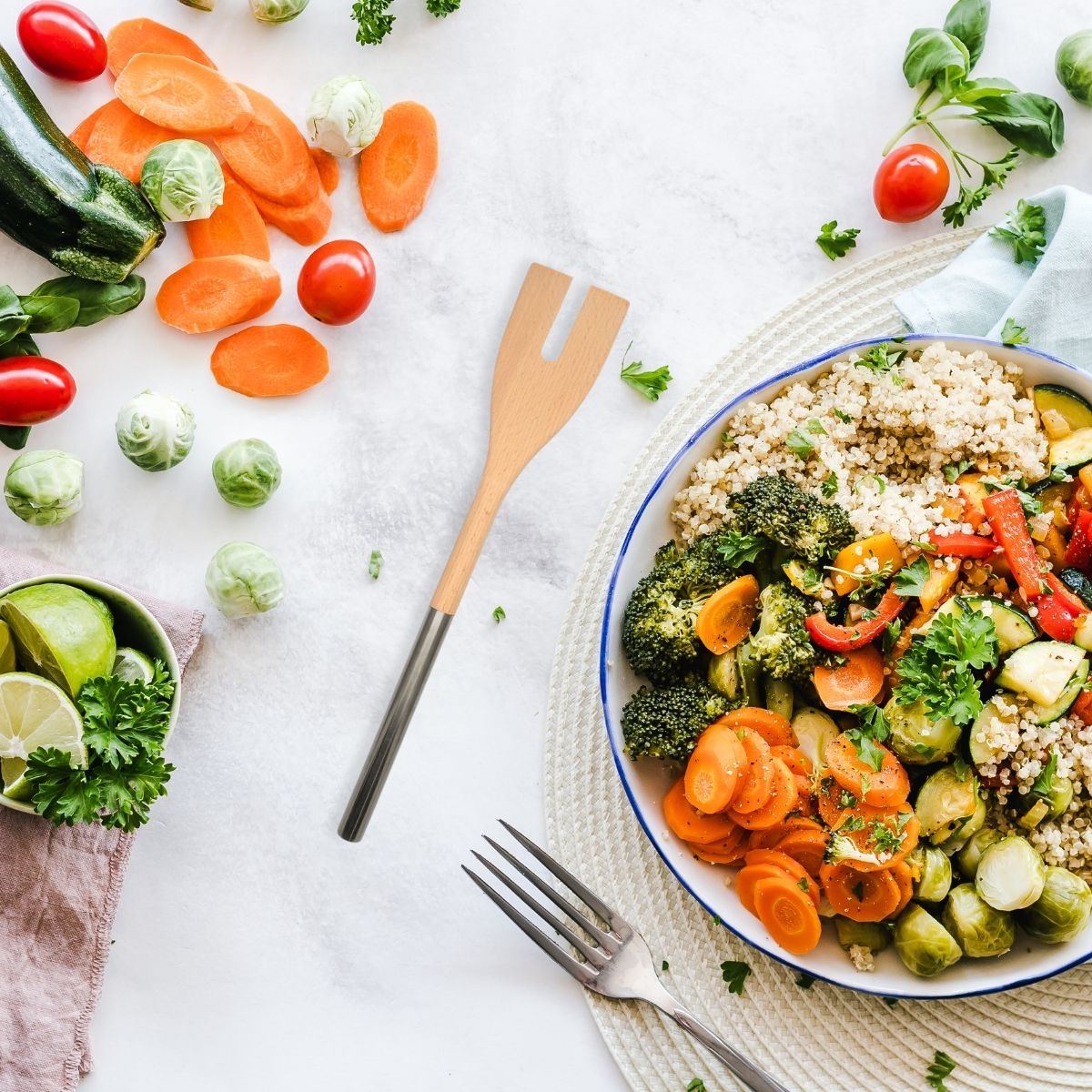 Ensemble de 2 Fourchettes à salade verte en bois 34 cm  Boissellerie Fackelmann - Mathon - 2