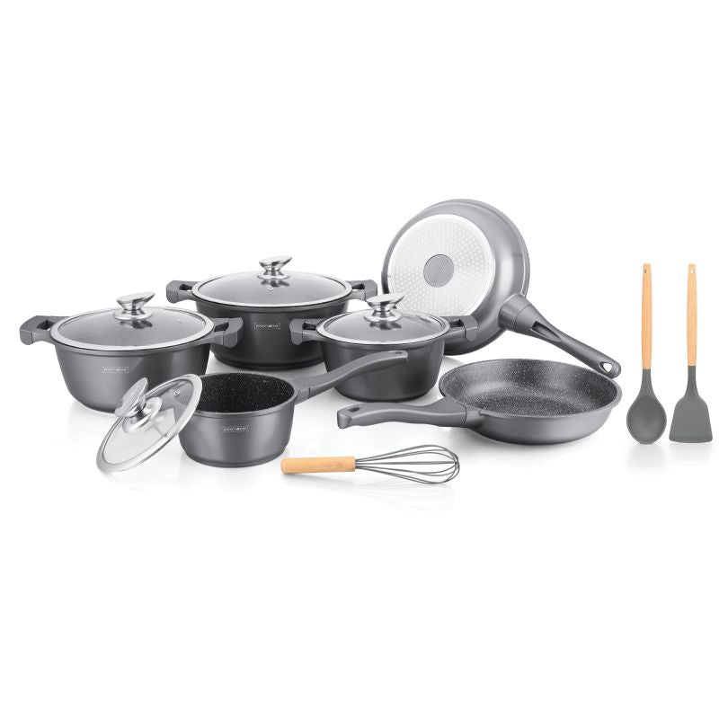 Batterie de cuisine 13 pièces Argenté Royalty Line RLBS1010M-SIL Royalty Line - Mathon - 1