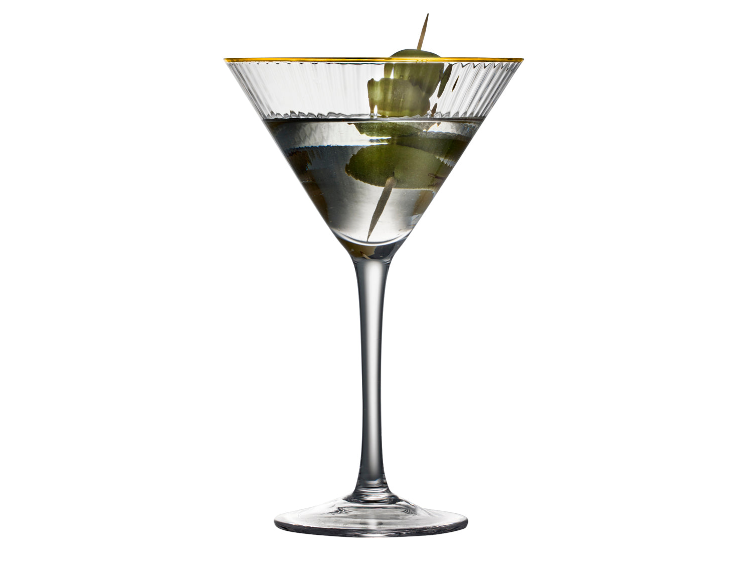 Verre à martini Palermo Gold en  Transparent Lyngby Glas - Mathon - 2