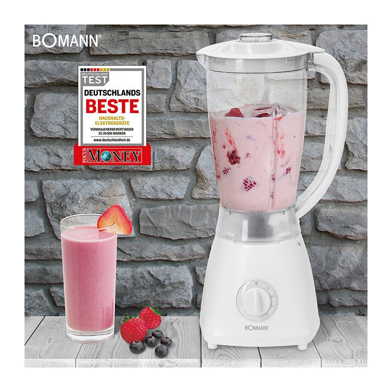 Blender Mixeur universel 1,5L 500W Bomann UM 378 CB Blanc Bomann - Mathon - 2