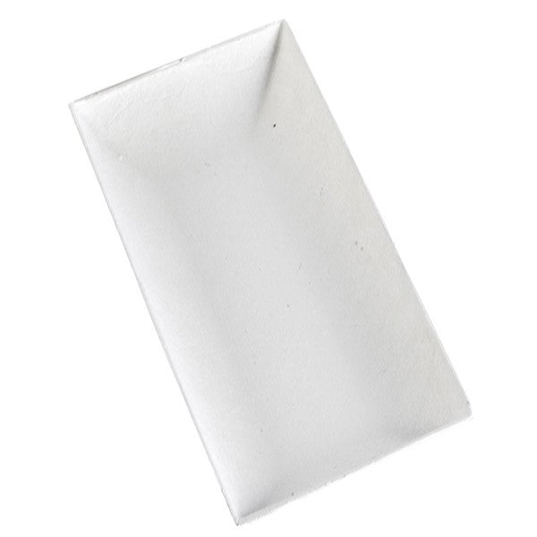 Assiette rectangulaire blanche en pulpe "BioNChic" 27 x 9 cm - 100 unités FirstPack - Mathon