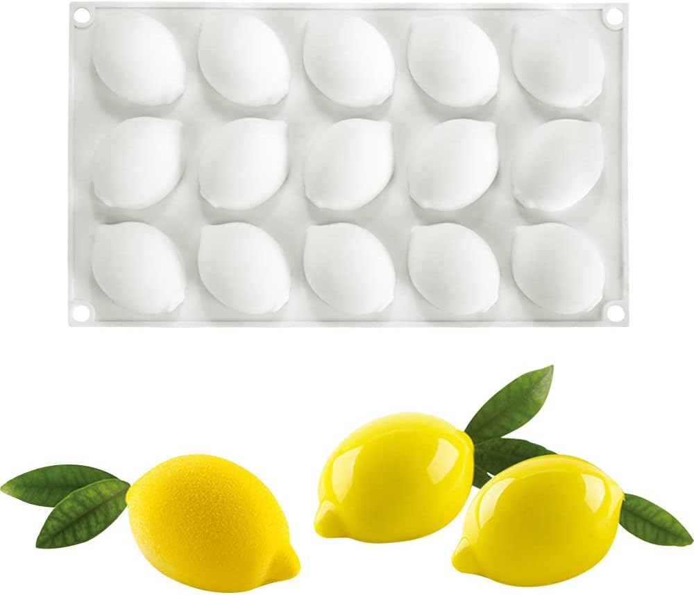 Moule de Bougie de Savon de DIY de Bakeware 3D, 15 Trous Citron Vendos85 - Mathon