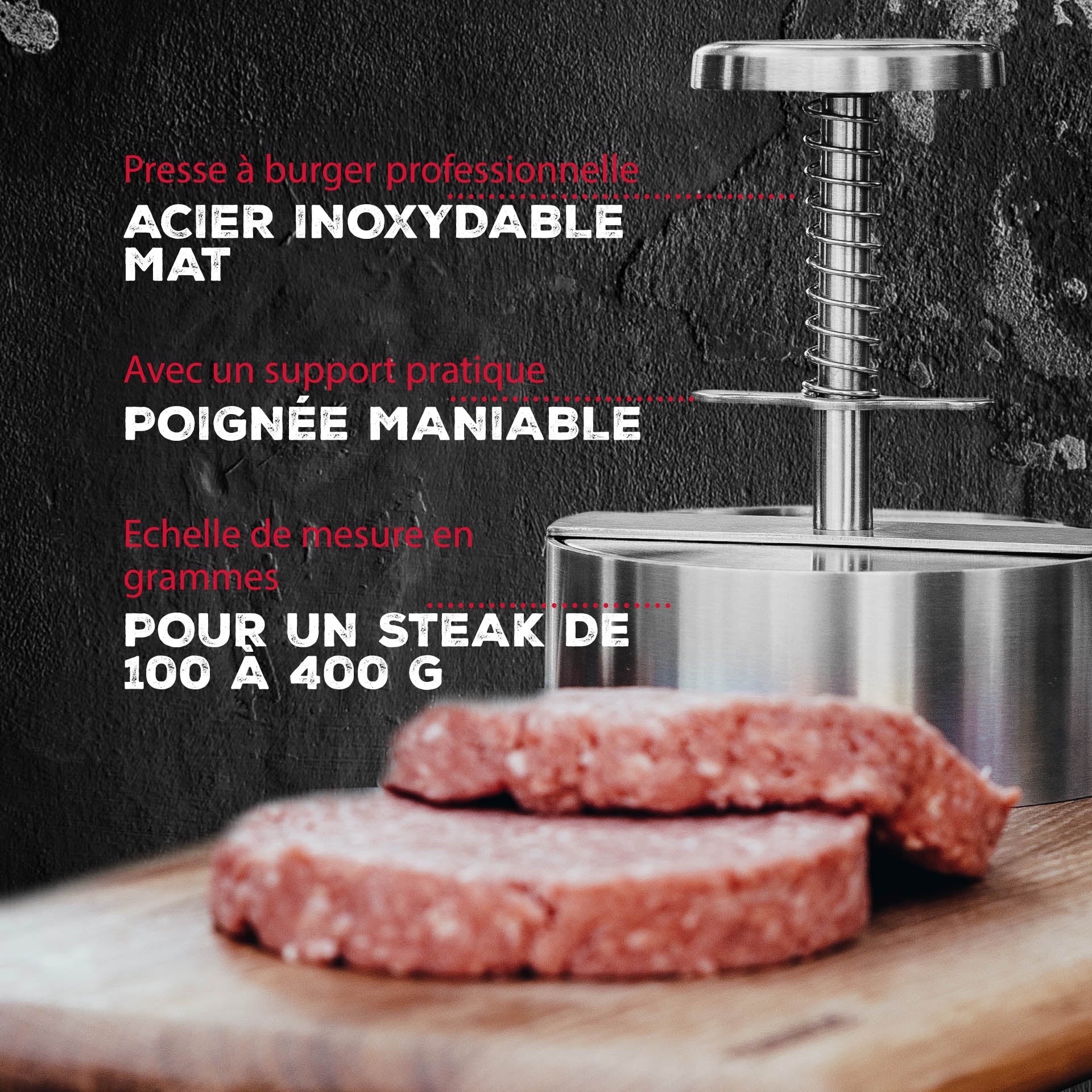 Ensemble de 2 pièces pour hamburger FM Professional - Mathon - 2