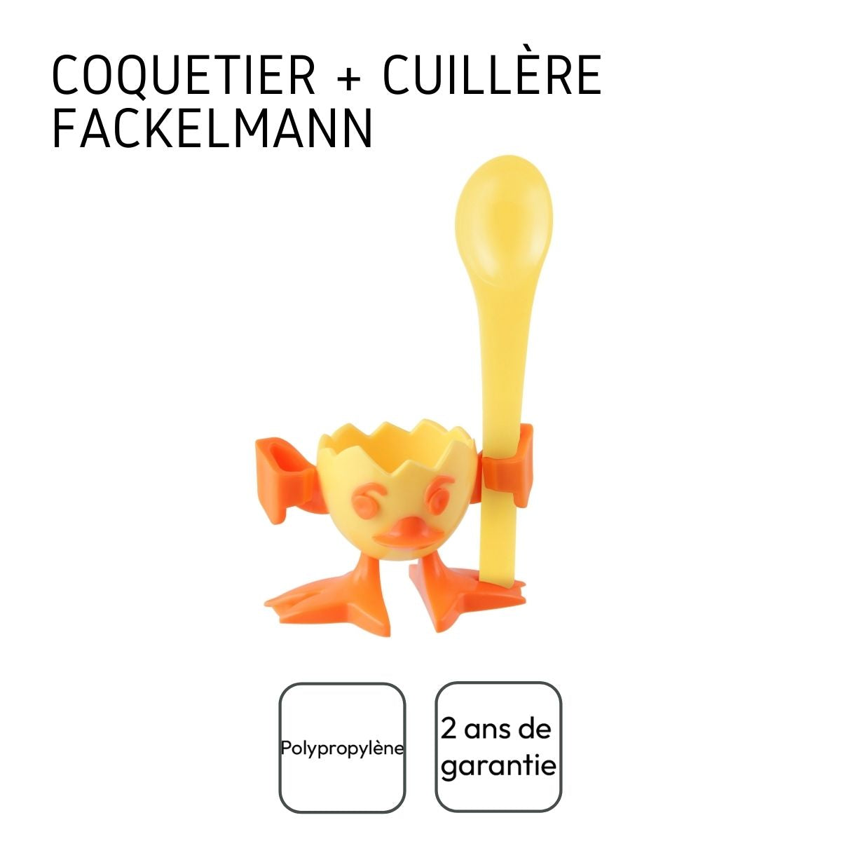 Coquetier avec cuillère  Colors Edition Fackelmann - Mathon - 4