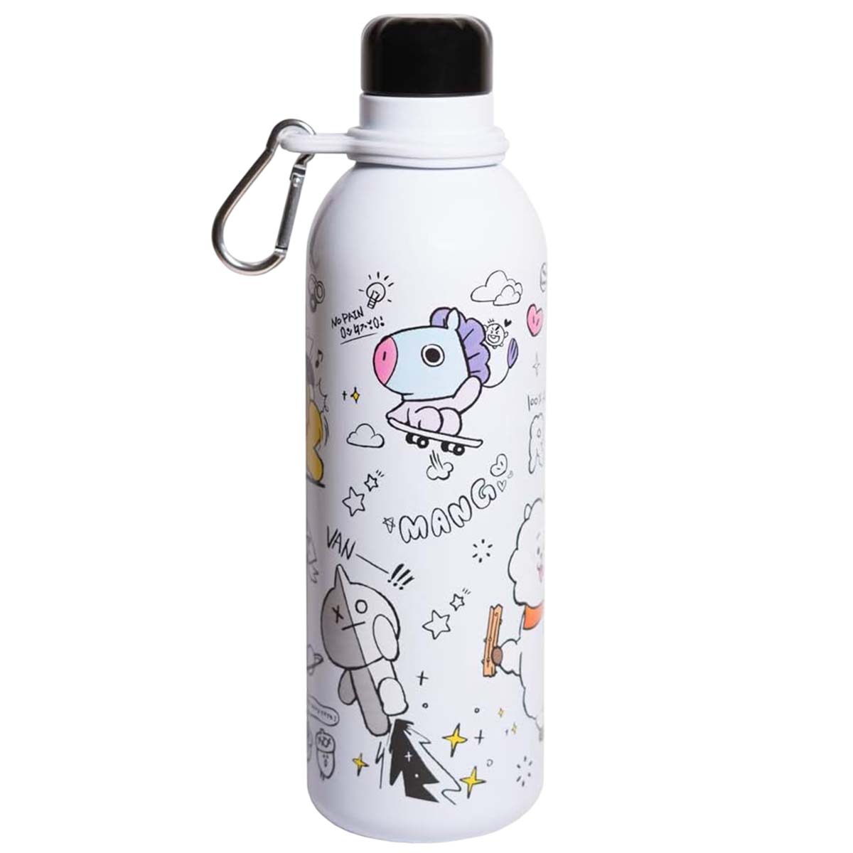 Gourde Isotherme 500ml Inox Line Friends BT21 - Mathon - 1