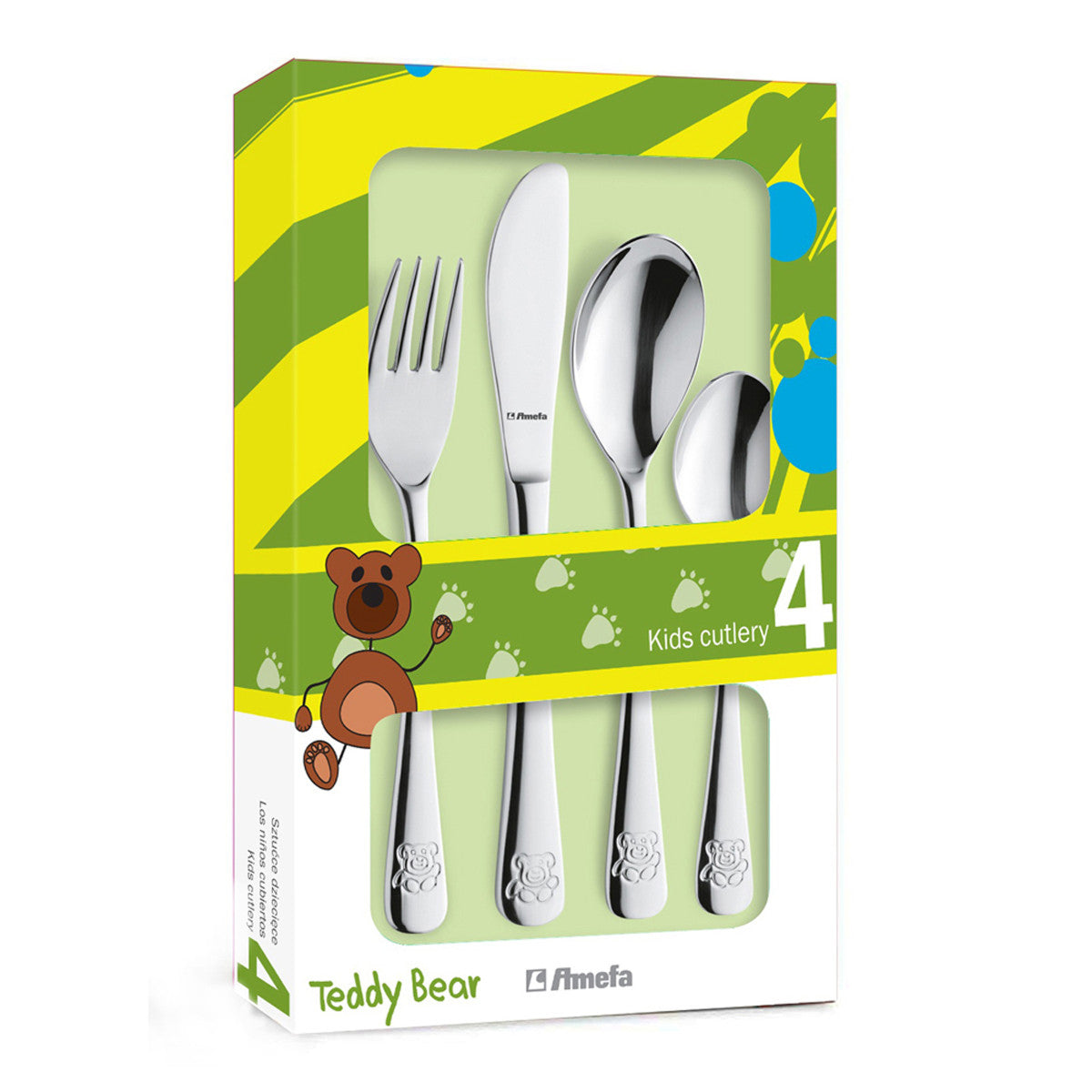 Ourson 2 - Service 4 couverts enfants Amefa - Mathon - 5