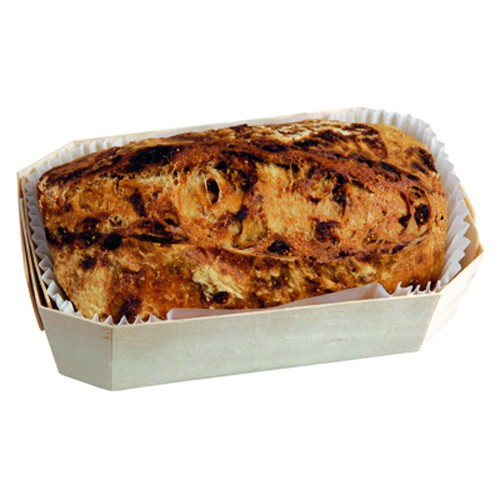 20Pcs - Moule de cuisson bois avec caissette papier  265x115x70mm 1200ml FirstPack - Mathon - 1