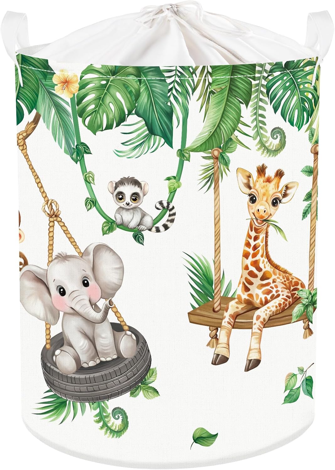 Panier à linge pliable animaux 45 L Vendos85 - Mathon