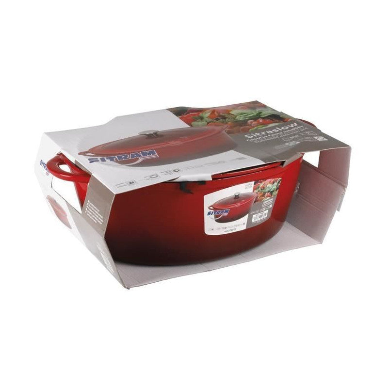 Cocotte ovale en fonte d