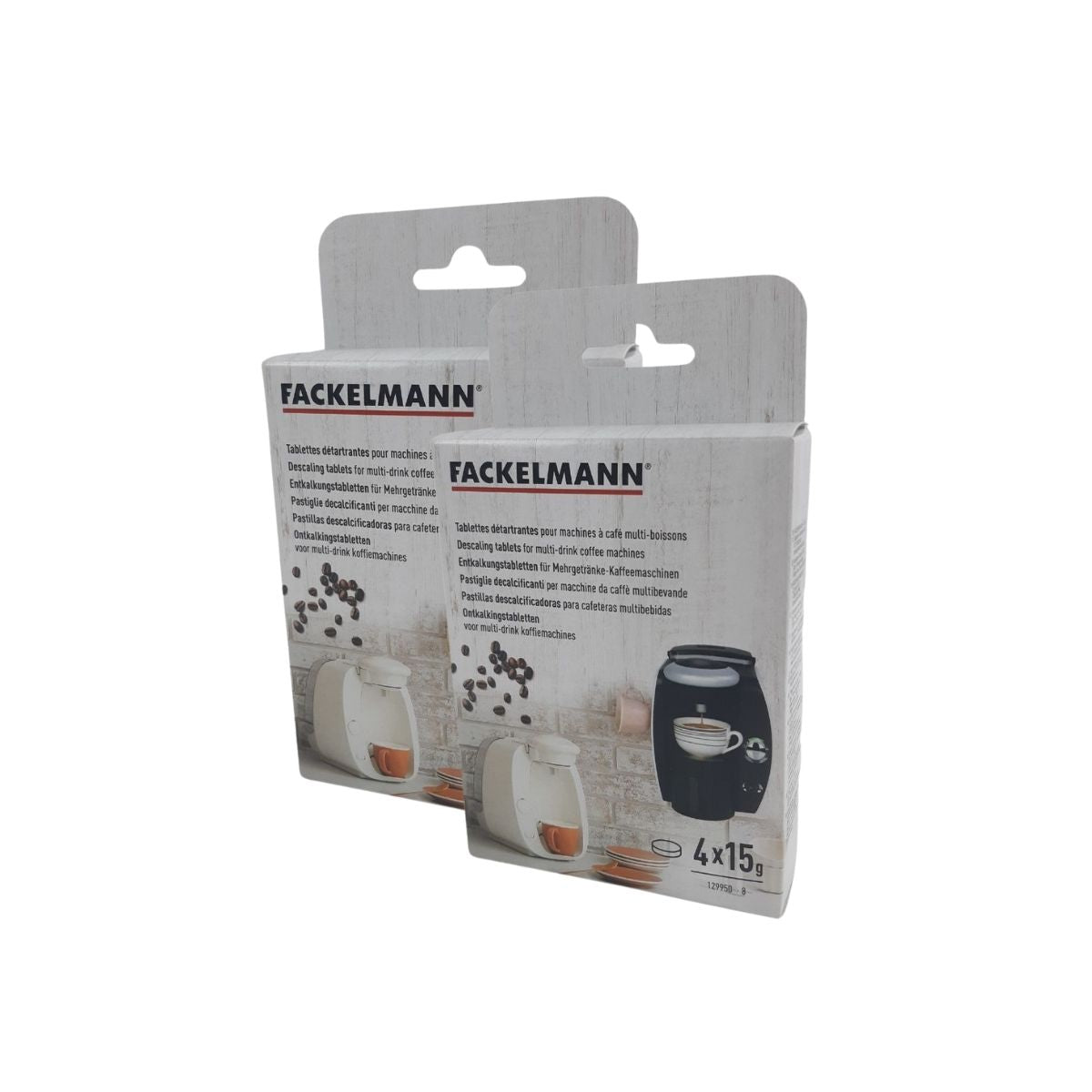 Ensemble de 2 Tablettes détartrantes pour machines à café multi-boissons  Petit-déjeuner Fackelmann - Mathon - 1