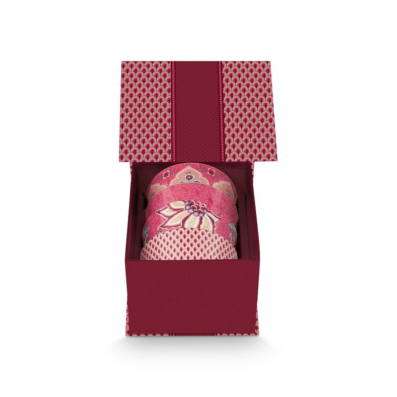 Coffret Cadeau 4 Bols Oriental Flower Festival Rose - 12cm Pip Studio - Mathon - 1
