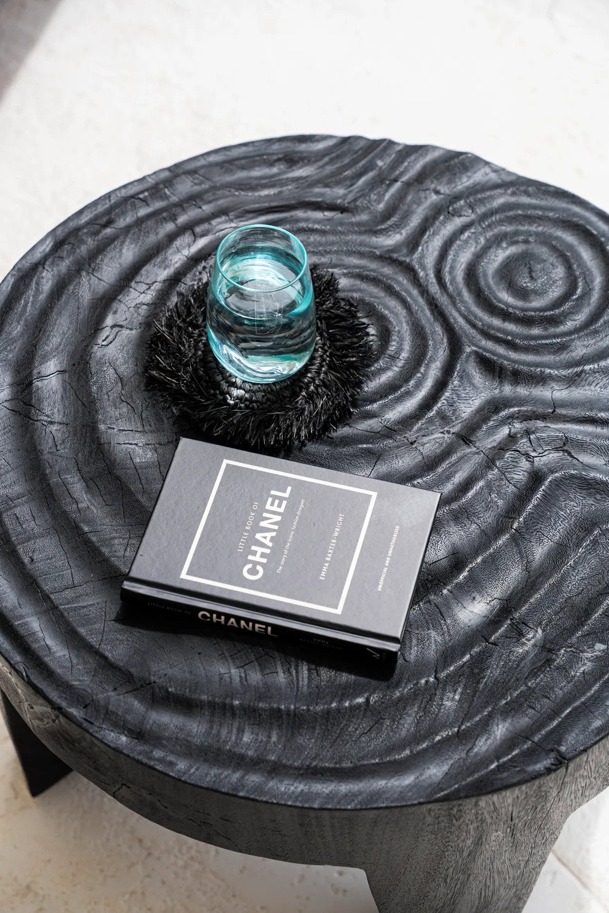 Le Sous-Verre Fringe Raffia - Noir Bazar Bizar - Mathon - 3