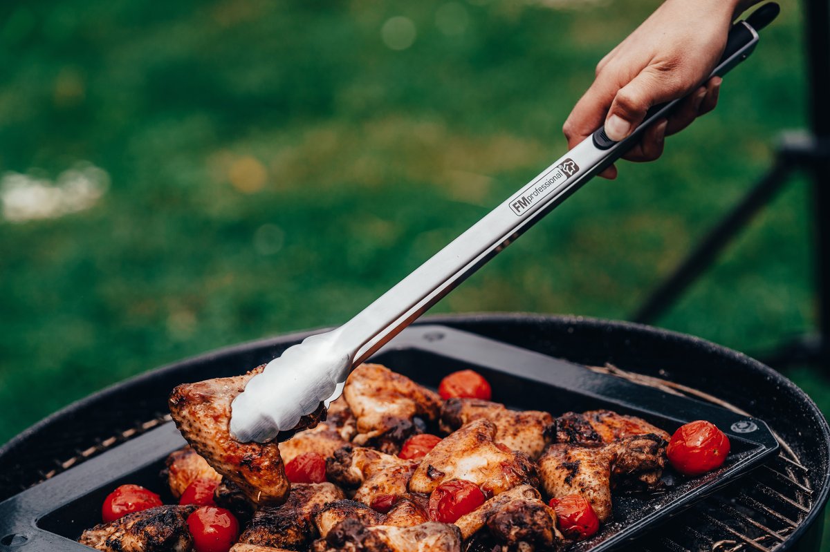 Plaque ondulée et perforée pour four et barbecue en tôle 38 x 33 cm  Barbecue FM Professional - Mathon - 8