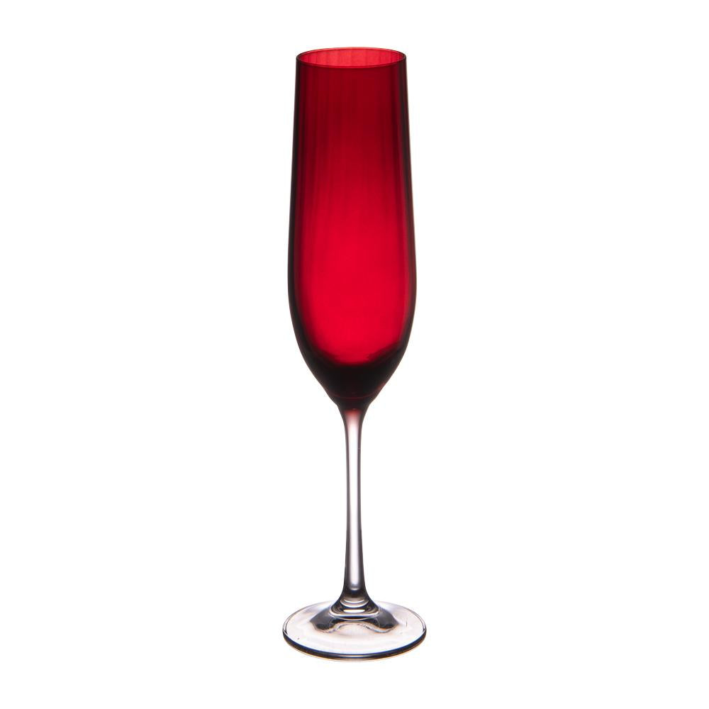 Flûte rouge Santa 19 cl (lot de 6) Table passion - Mathon - 2