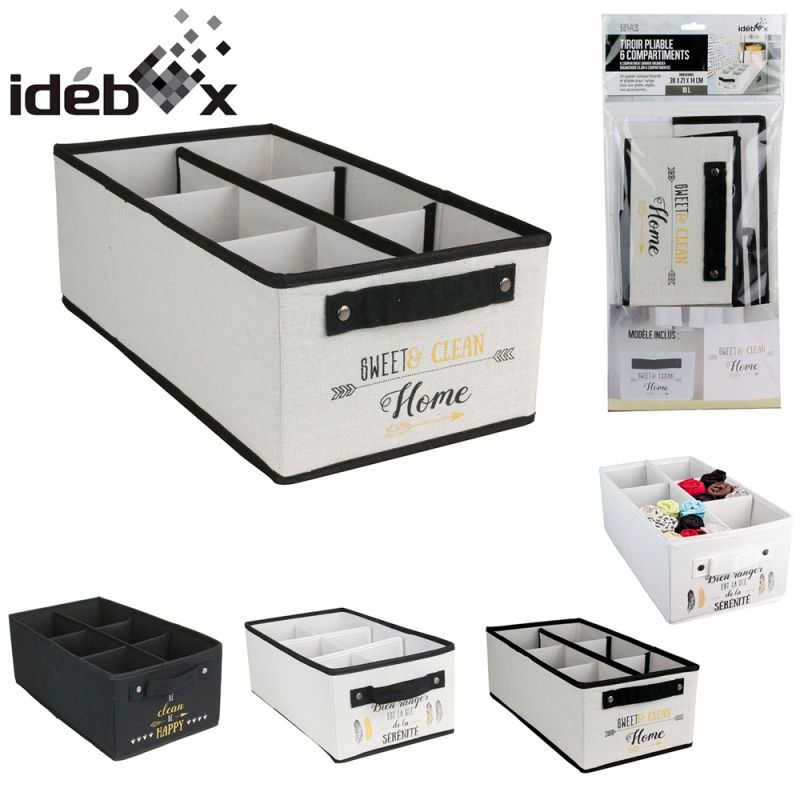 Rangement Tiroir 6 Compartiments Idebox RG5982 CMP - Mathon - 2