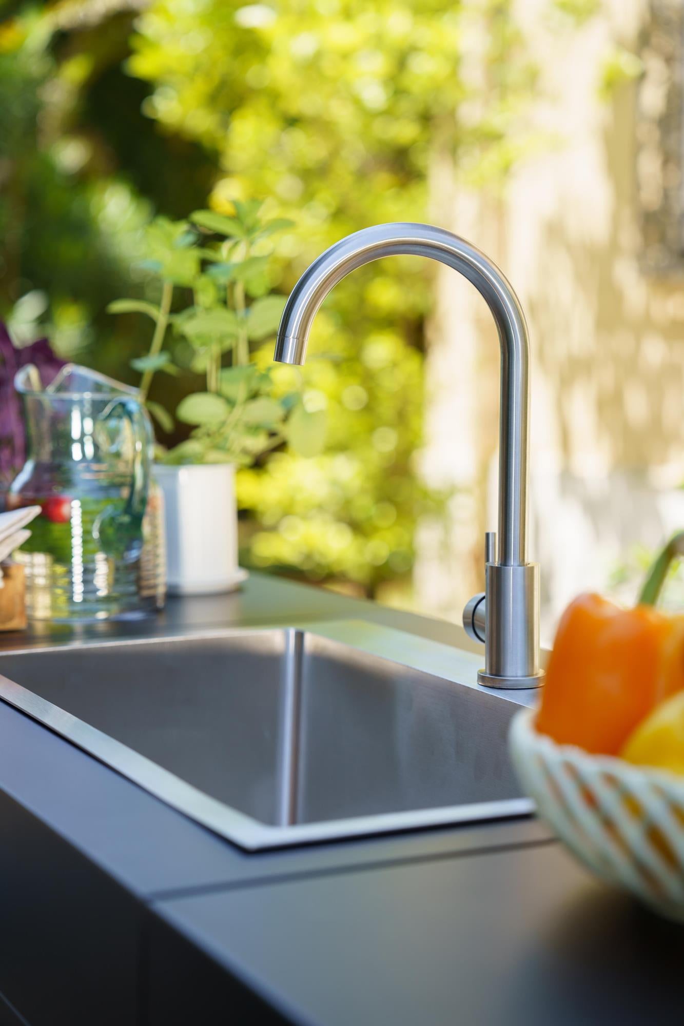 Meuble Avec Evier Integre, 80 X 55 cm Noir Le Marquier - Mathon - 2