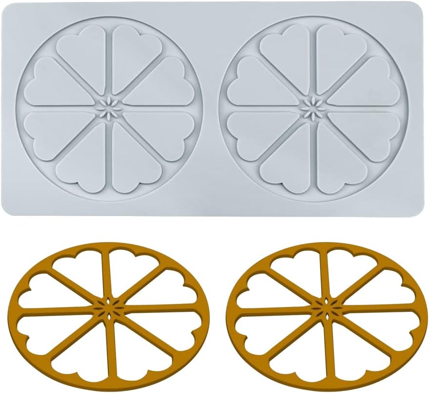 moules de fondant 2 Trous Ronds avec Le Coeur Vendos85 - Mathon