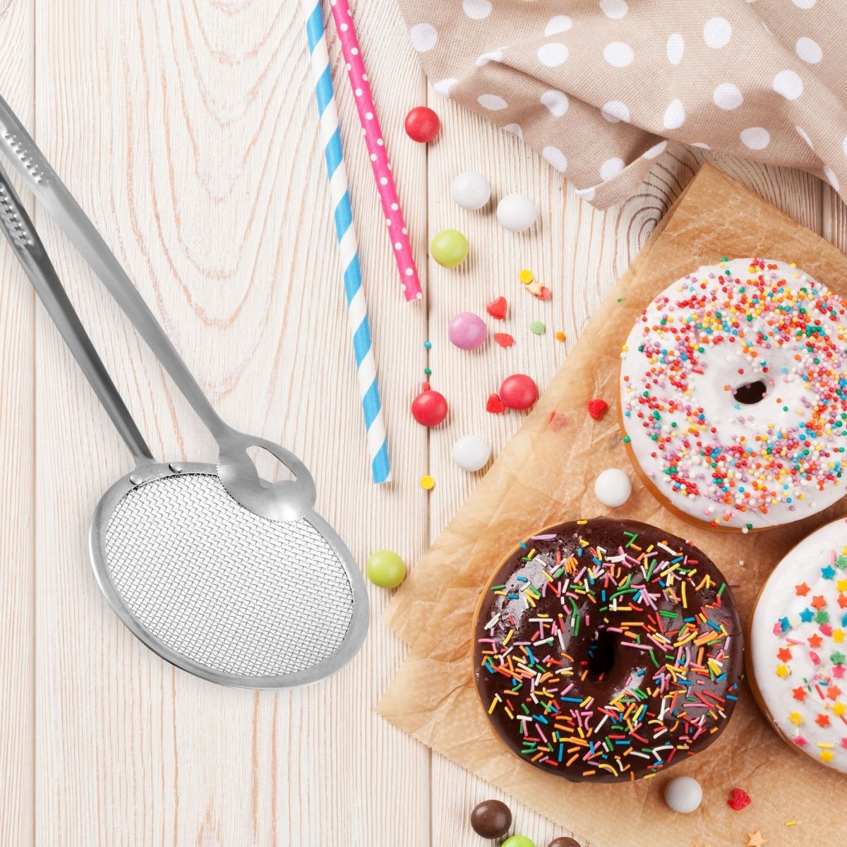 Ensemble de 2 Pinces à friture pour beignets au chocolat 28,5 cm Zenker Zenker - Mathon - 2