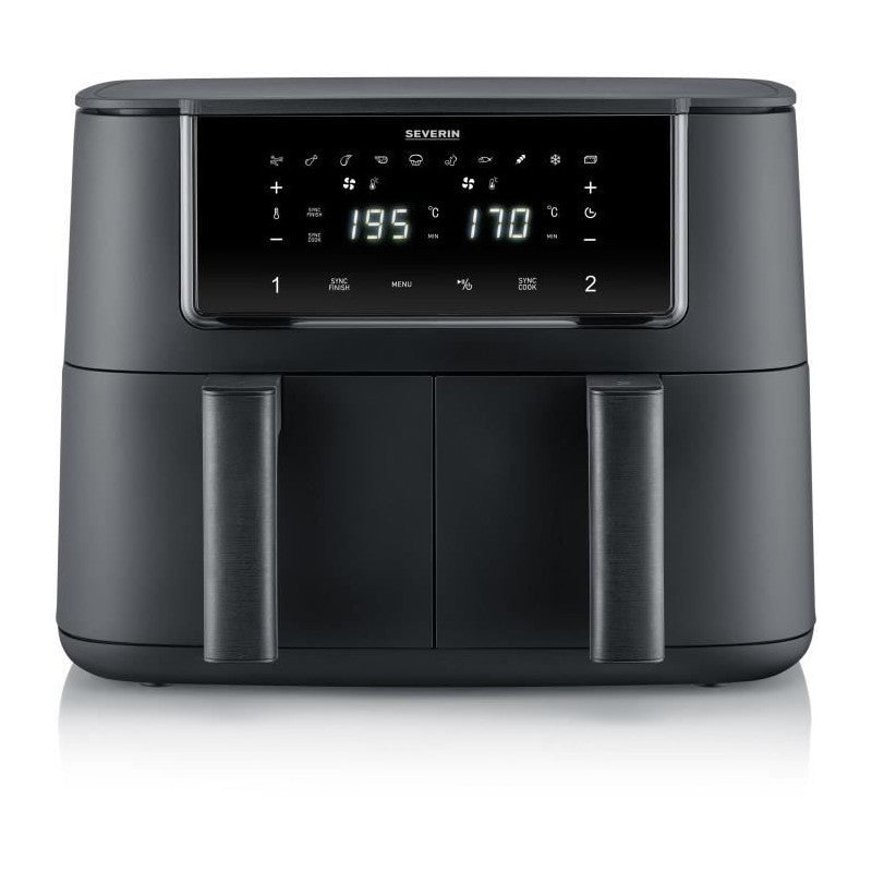 Friteuse A Air Chaud -   - Airfryer Fr2463 - Capacité 8 L - Double Cuve - 10 Programmes - 2600 W Severin - Mathon - 1