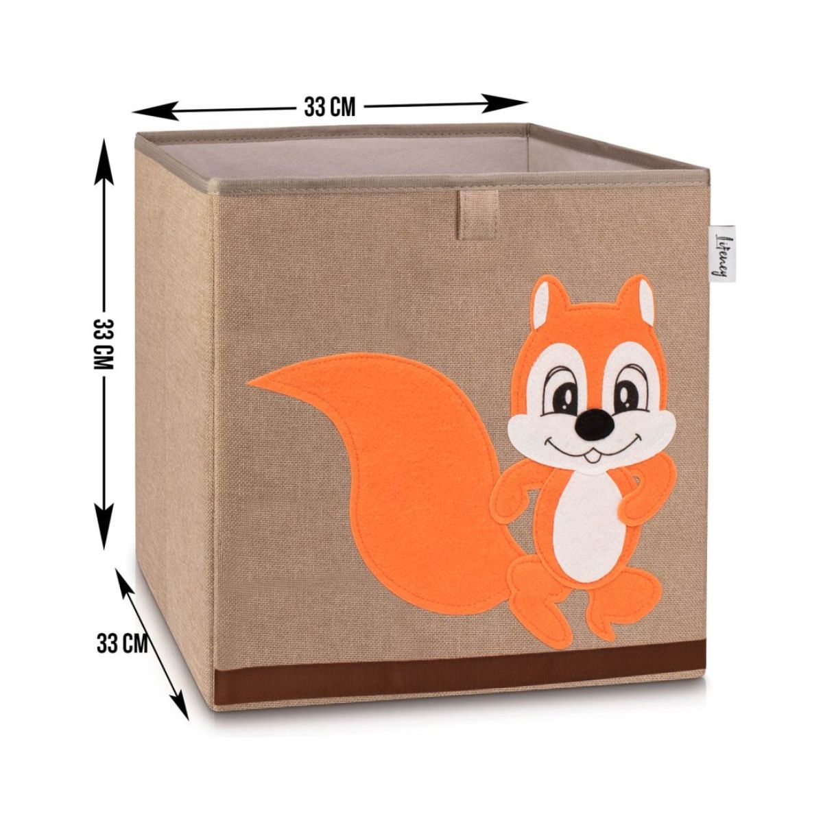 Boîte de rangement en tissu pour enfant "écureuil", compatible Ikea Kallax Lifeney Fackelmann - Mathon - 3