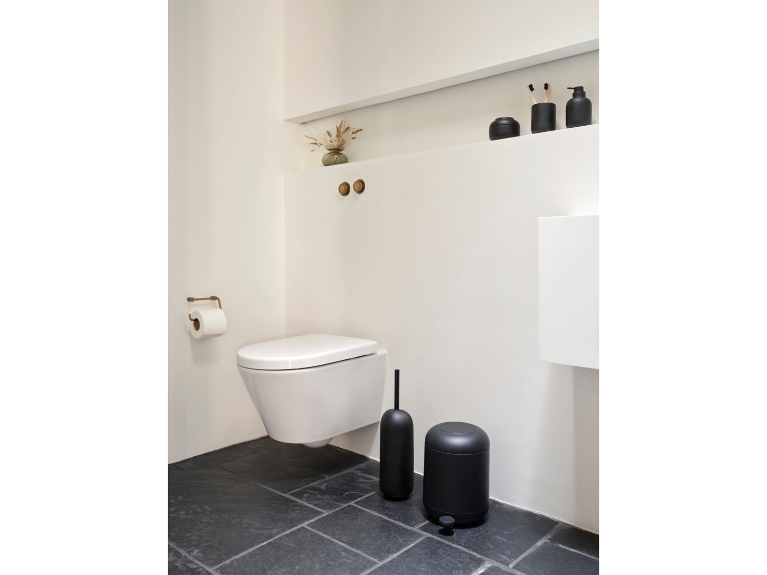 Brosse de toilette Sensu en Béton Noir Zone Denmark - Mathon - 7