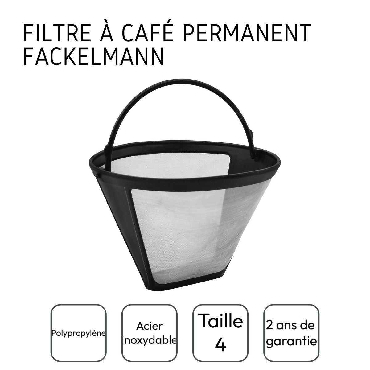 Filtre à café réemployable GR4 Fackelmann - Mathon - 4