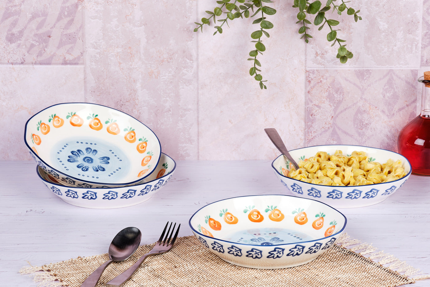 Assiette creuse NAPOLI Ø21,5cm - 4 pièces - Agrume Björn - Mathon - 2