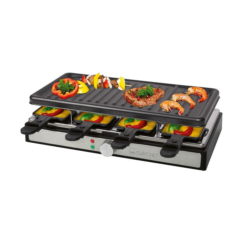 Raclette gril 8 personnes Clatronic RG 3757 Noir Clatronic - Mathon - 1