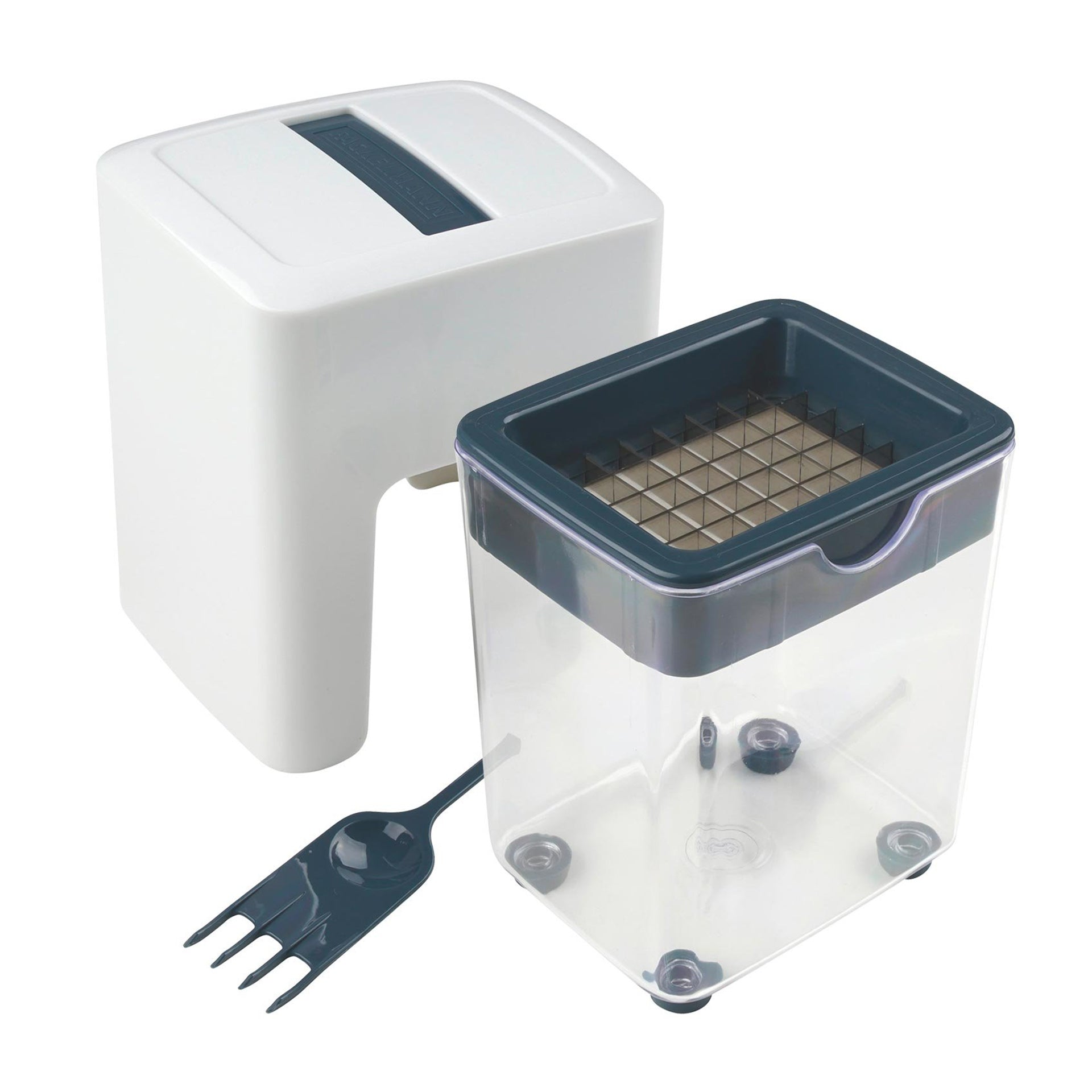 Coupe frites manuel avec récipient et brosse de nettoyage  Easy Prepare Fackelmann - Mathon - 1