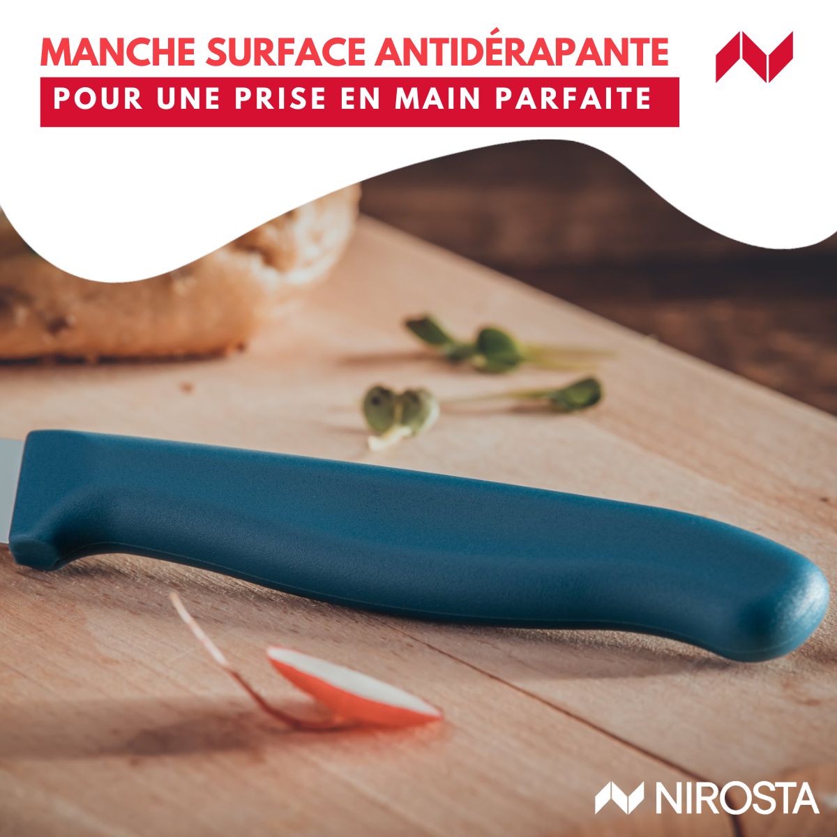 Couteau petit-déjeuner 22,5 cm  Elemental Nirosta - Mathon - 6