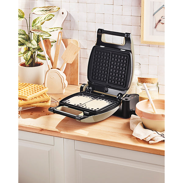 Gaufrier électrique 2 plaques Premium Gaufres® taupe 1200 W Lagrange - Mathon - 5