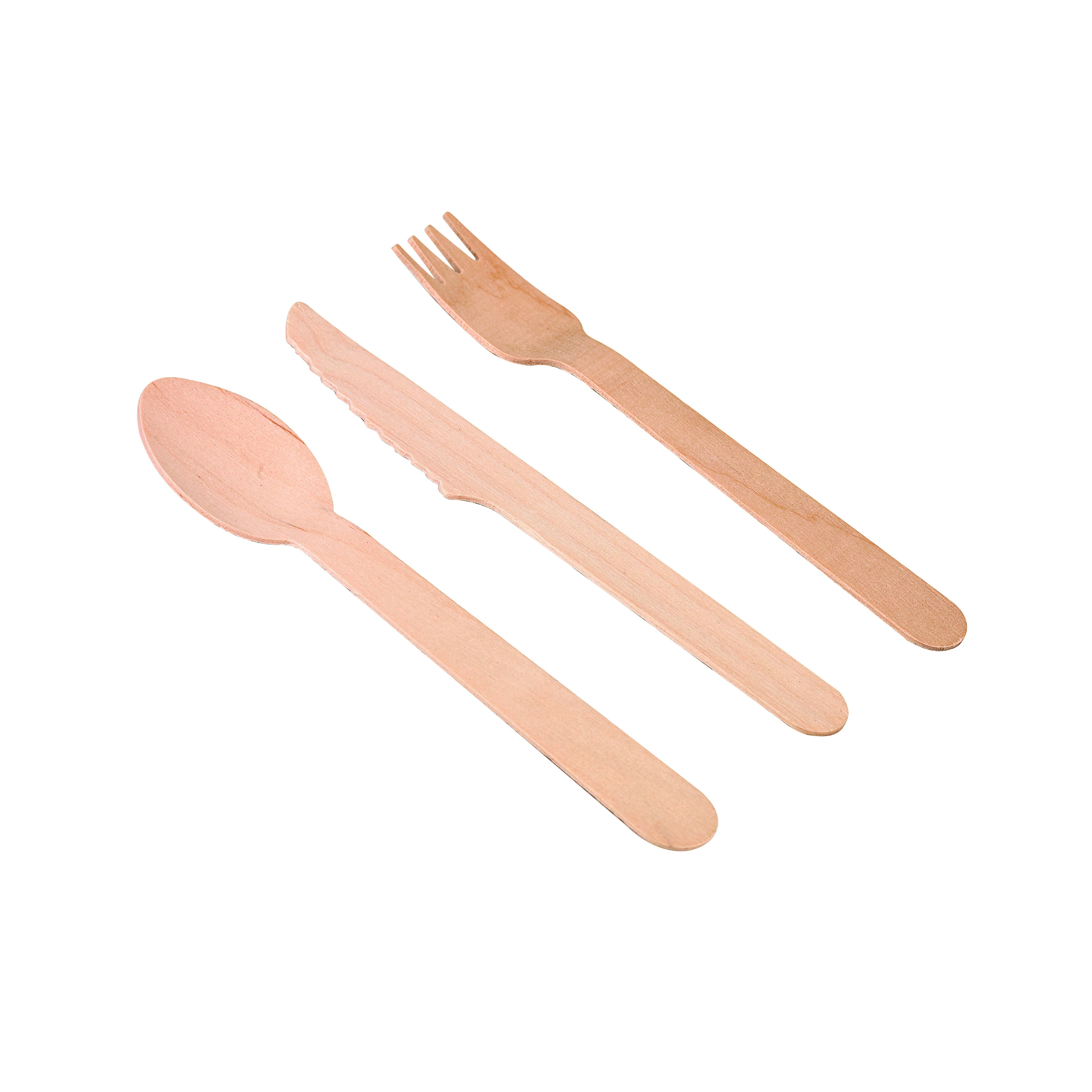 Cuillère bois 1,3 x 3,4 x 15,8 cm - 24 unités FirstPack - Mathon